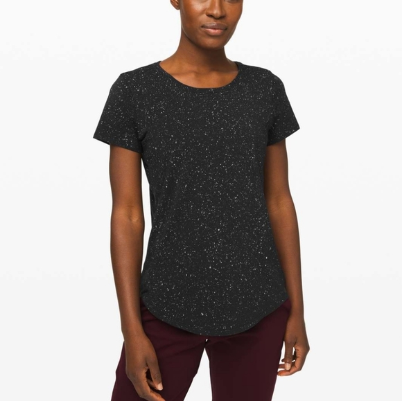 LULULEMON splatter dye love crew